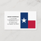 Texas Flag Elegant Visitekaartjes / VS (Achterkant)