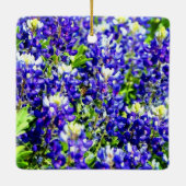 Texas Flag en Bluebonnets Ornament (Achterkant)
