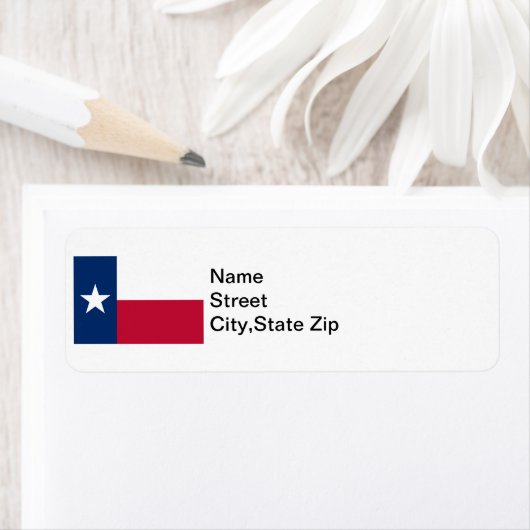 Texas Flag Etiket (Insitu)