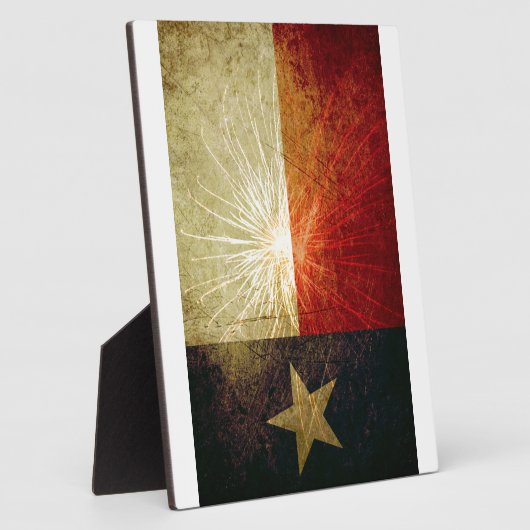 Texas Flag Firework Fotoplaat (Zijkant)