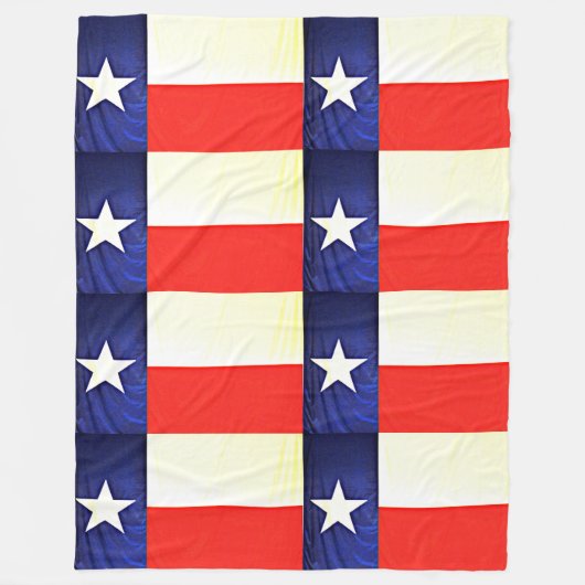 Texas Flag Fleece Blanket Deken (Voorkant)