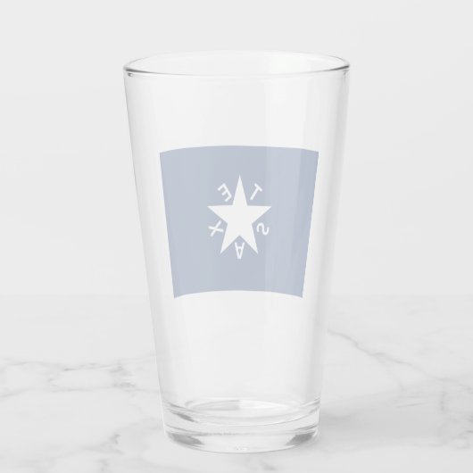 Texas Flag Glass Cup Glas (Achterkant)