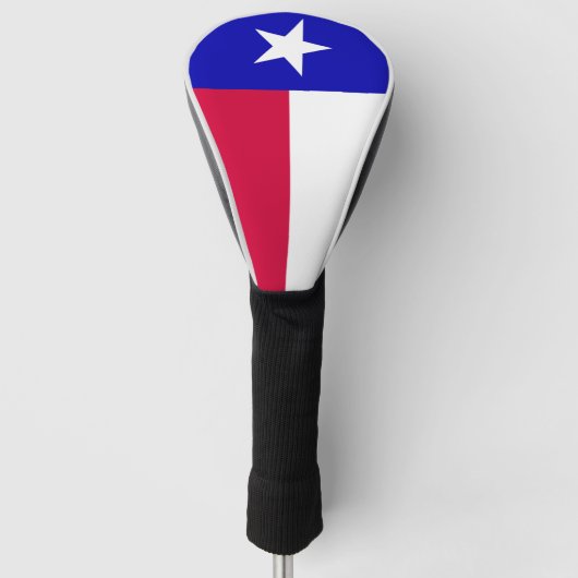Texas Flag Golf Head Hoesje Golfheadcover (Voorkant)