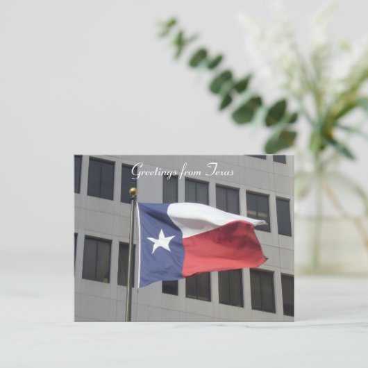 texas flag greetings briefkaart (Staand voorkant)