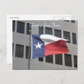 texas flag greetings briefkaart (Voorkant / Achterkant)
