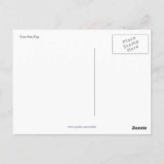 texas flag greetings briefkaart (Achterkant)