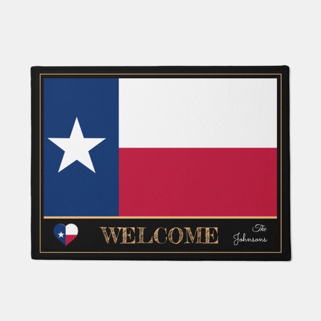 Texas Flag house mat/sport USA Deurmat (Voorkant)