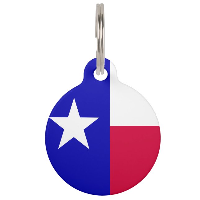 Texas Flag Huisdierpenning (Voorkant)