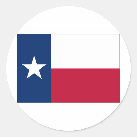Texas FLAG International Ronde Sticker (Voorkant)