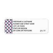 TEXAS FLAG John 3:16 Sticker Return Address Label (Voorkant)