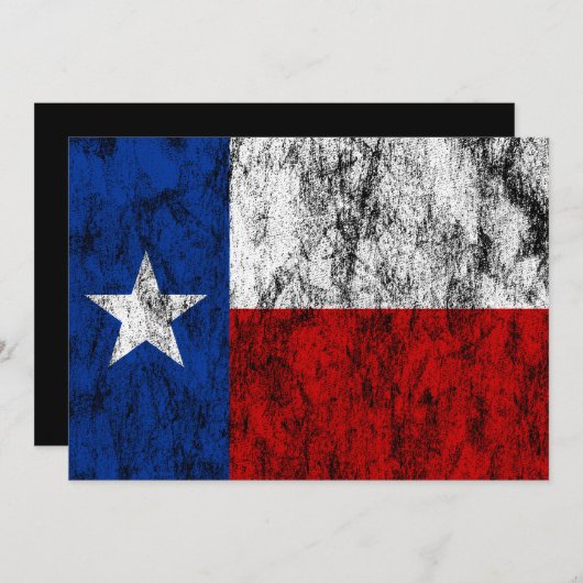 texas flag kaart (Voorkant / Achterkant)