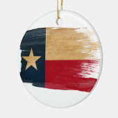 Texas Flag Keramisch Ornament (Links)