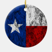 texas flag keramisch ornament (Achterkant)