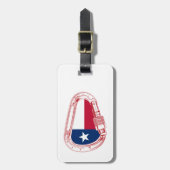 Texas Flag Klim Carabiner Bagagelabel (Voorkant verticaal)