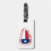 Texas Flag Klim Carabiner Bagagelabel (Achterkant verticaal)