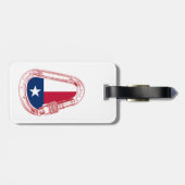 Texas Flag Klim Carabiner Bagagelabel (Achterkant horizontaal)
