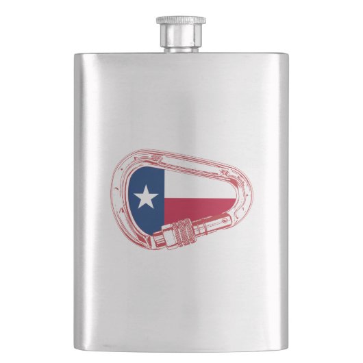 Texas Flag Klim Carabiner Flacon (Voorkant)