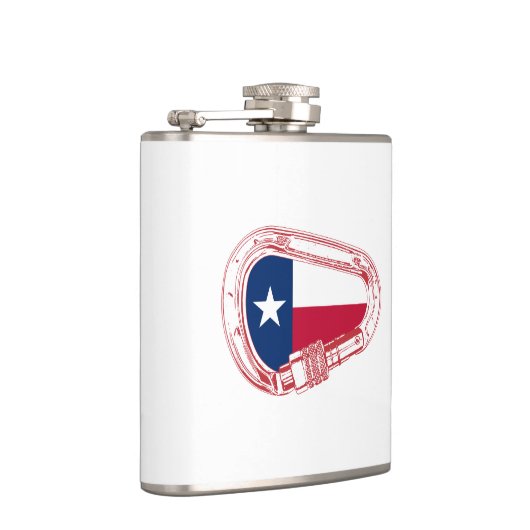 Texas Flag Klim Carabiner Heupfles (Rechts)