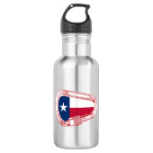 Texas Flag Klim Carabiner Waterfles (Voorkant)