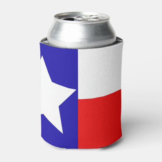 Texas Flag Koelbox Blikjeskoeler (Blikje Voorkant)