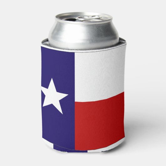 Texas flag koelbox blikjeskoeler (Blikje Voorkant)