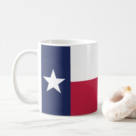 Texas Flag Koffiemok (Met donut)