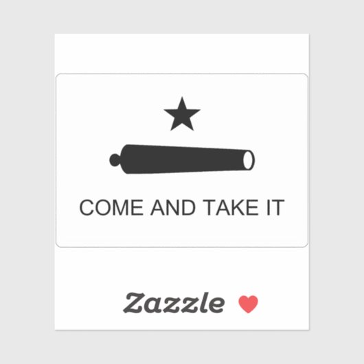 Texas Flag - Kom en neem het Sticker (Vel)