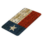Texas Flag Licence Bord Art Lone Star State Magneet (Linkerzijde)