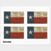 Texas Flag Licence Bord Art Lone Star Sticker (Vel)