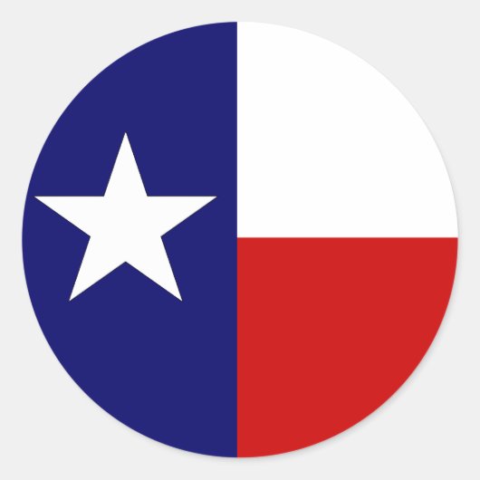 Texas Flag Lone Star State Travel Circle sticker (Voorkant)