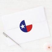 Texas Flag Lone Star State Travel Circle sticker (Envelop)
