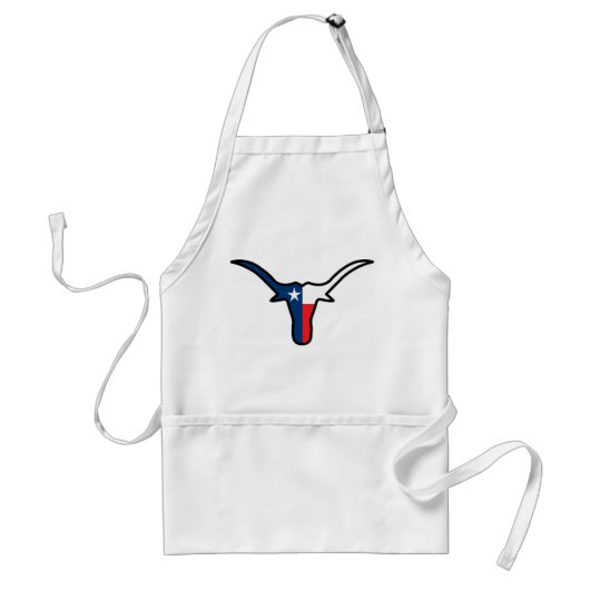 Texas Flag Longhorn Standaard Schort (Voorkant)