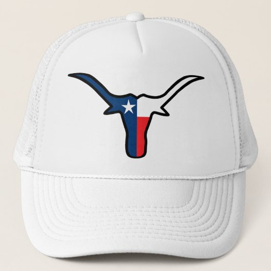 Texas Flag Longhorn Trucker Pet (Voorkant)