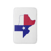 Texas Flag Map Badmat (Voorkant Verticaal)