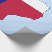 Texas Flag Map Cadeaupapier (Hoek)
