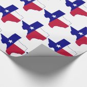 Texas Flag Map Cadeaupapier (Hoek)