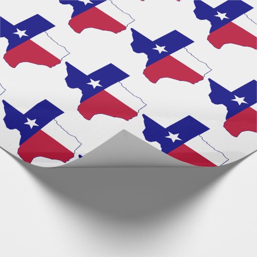 Texas Flag Map Cadeaupapier (Hoek)