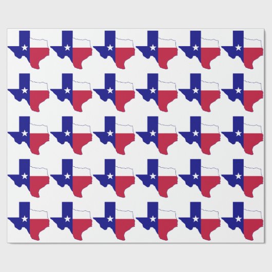 Texas Flag Map Cadeaupapier (Vlak)