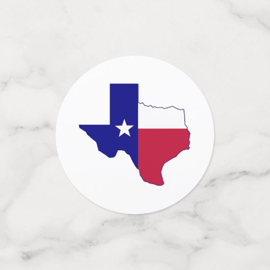 Texas Flag Map Confetti (Kleine voorkant)