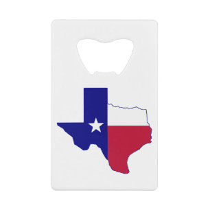 Texas Flag Map Creditkaart Flessenopener