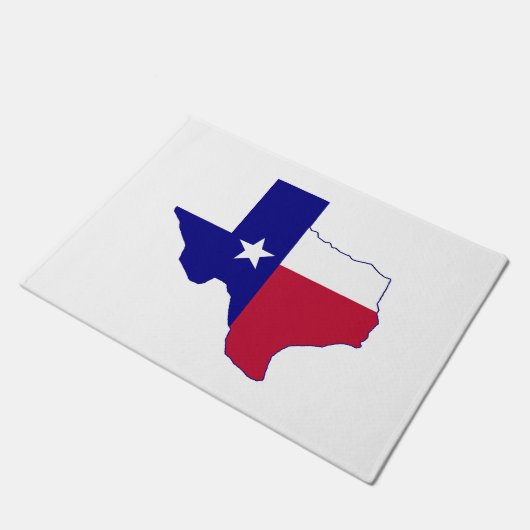 Texas Flag Map Deurmat (Schuin)