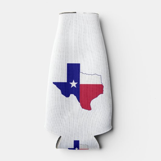 Texas Flag Map Flesjeskoeler (Voorkant)