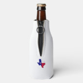 Texas Flag Map Flesjeskoeler (Fles Achterkant)