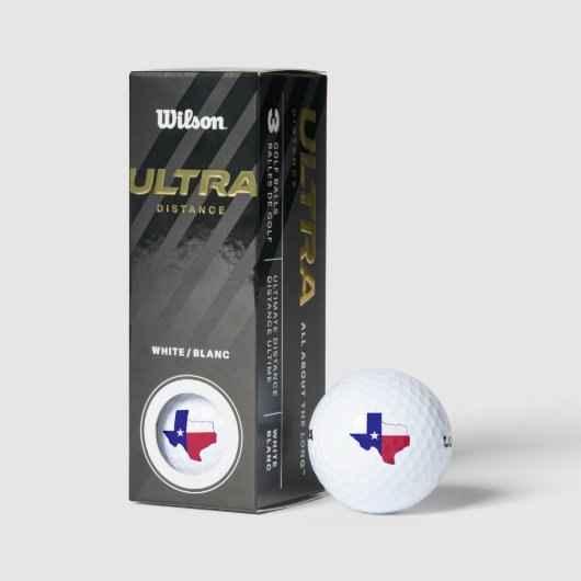 Texas Flag Map Golfballen (Verpakking)