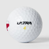 Texas Flag Map Golfballen (Logo)