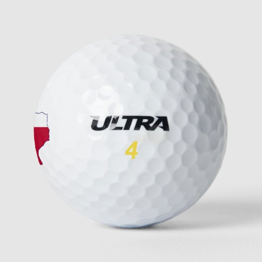 Texas Flag Map Golfballen (Logo)