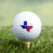 Texas Flag Map Golfballen (Insitu Shirt)