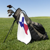 Texas Flag Map Golfhanddoek (Groen)