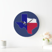 Texas Flag Map Grote Klok (Huis)