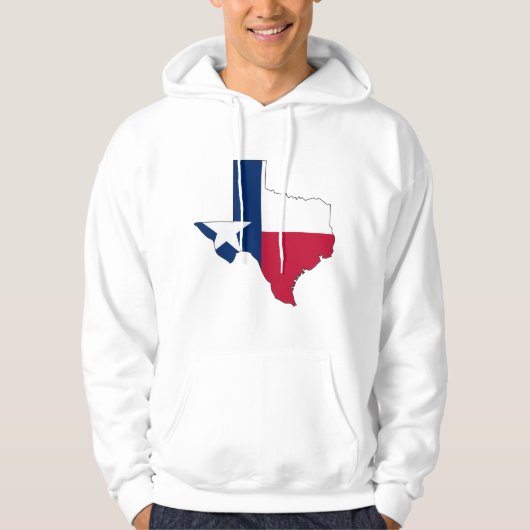 Texas Flag Map Hoodie (Voorkant)